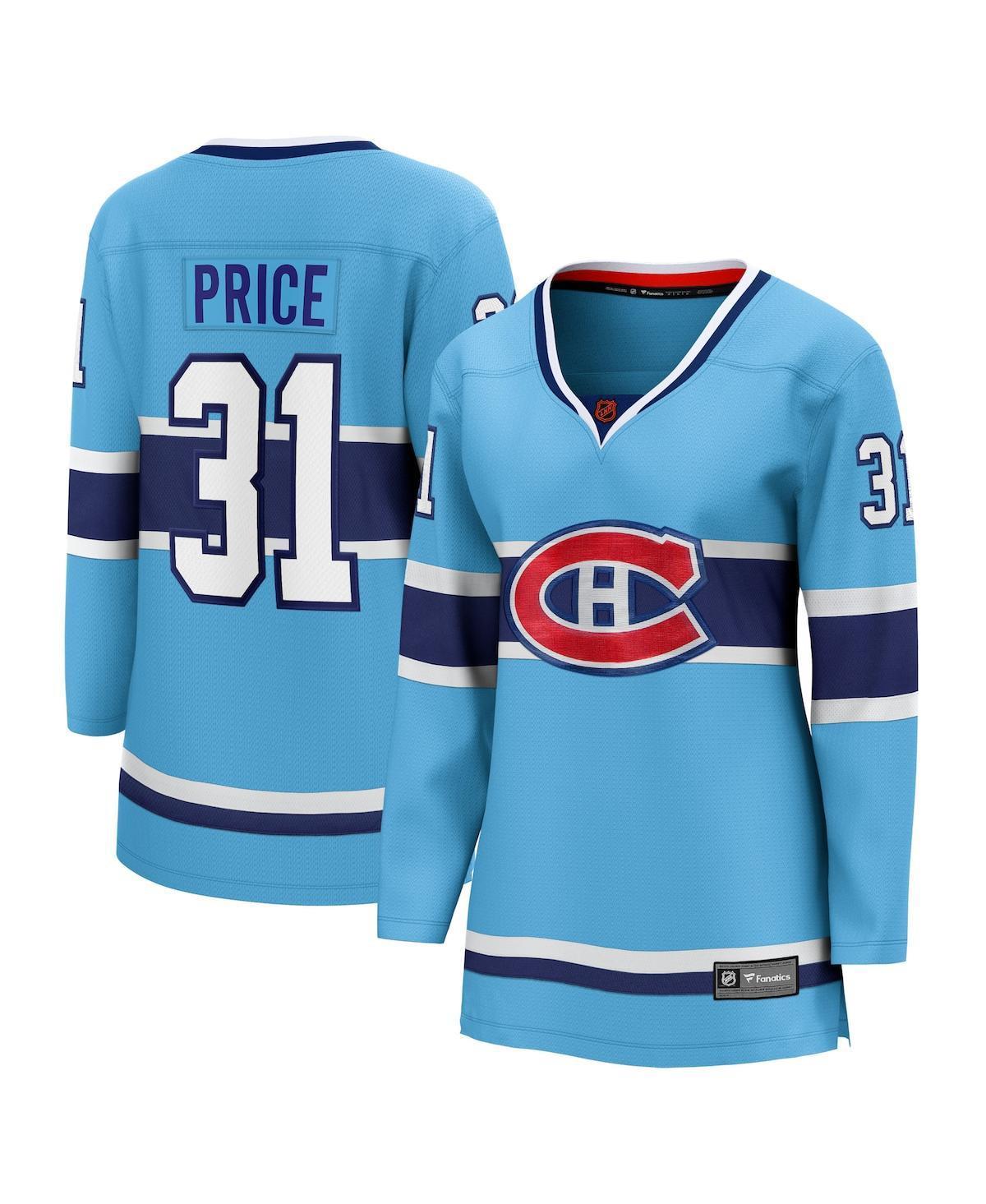 Womens Fanatics Branded Carey Price Light Blue Montreal Canadiens Special Edition 2.0 Breakaway Player Jersey Product Image