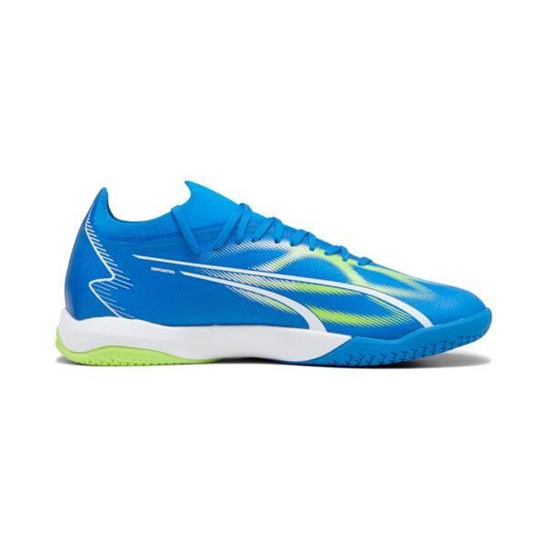 PUMA ULTRA MATCH Indoor Trainer Men's Soccer Cleats Shoes in Ultra Blue/White/Pro Green Product Image