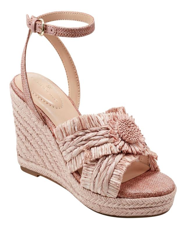 Bandolino Womens Krista Espadrille Flower Detail Wedge Sandals Product Image