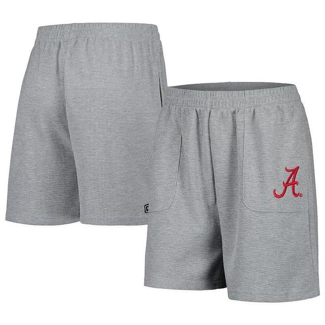 Womens Hype and Vice Heather Gray Alabama Crimson Tide Pocket Hit Grand Slam Waffle Shorts Product Image