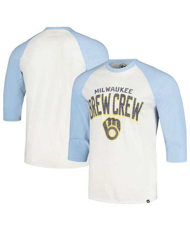 Mens 47 Cream Milwaukee Brewers City Connect Crescent Franklin Raglan Three-Quarter Sleeve T-Shirt Product Image