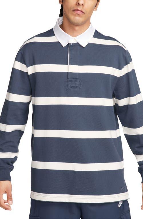 Nike Men's Life Striped Heavyweight Rugby Shirt Product Image