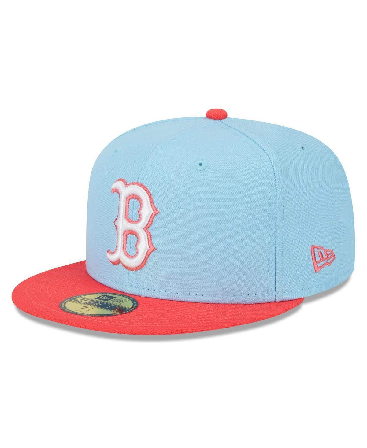 Mens New Era Light Blue Oakland Athletics Spring Color Two-Tone 59FIFTY Fitted Hat - Light Blue Product Image