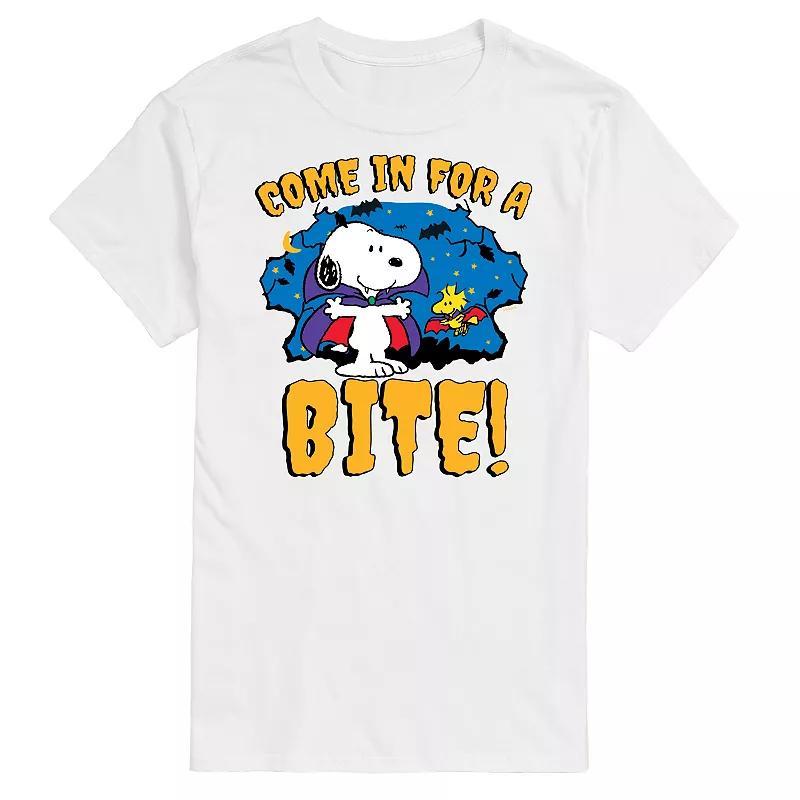 Mens Peanuts Snoopy Come In For A Bite Graphic Tee Product Image