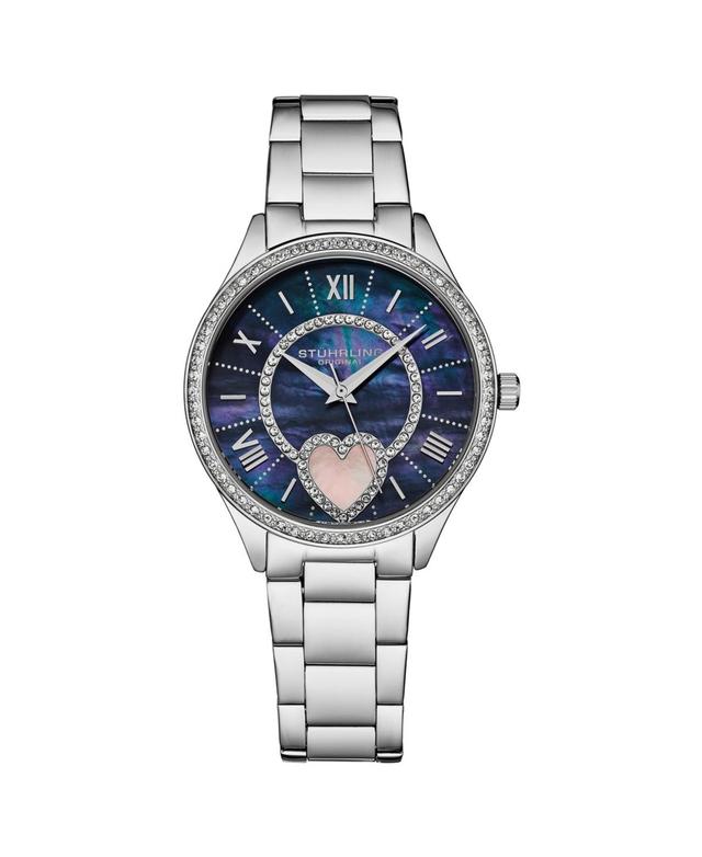 Stuhrling Womens Symphony Silver-tone Stainless Steel , Blue Dial , 45mm Round Watch Product Image