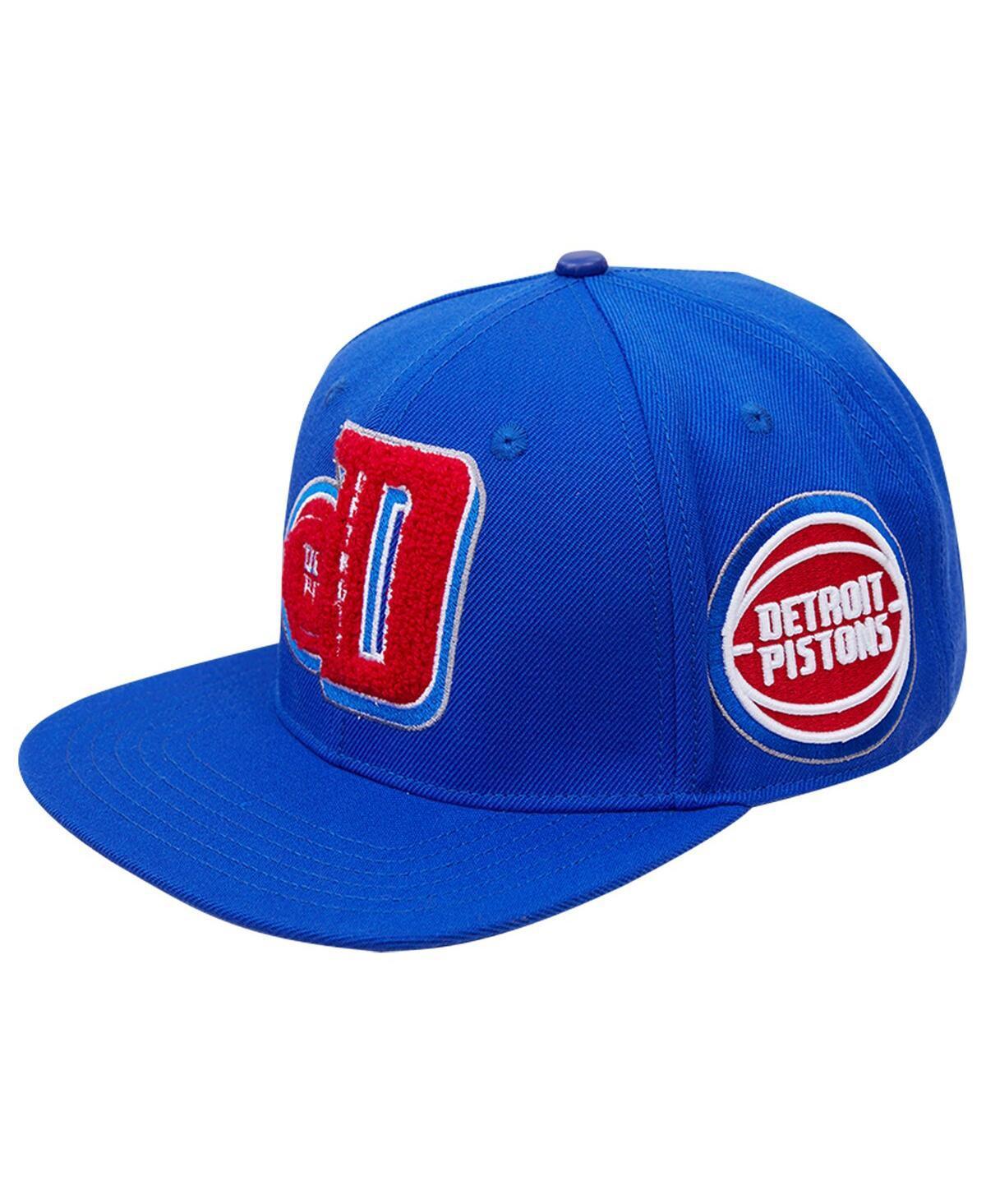 Mens Pro Standard Blue Detroit Pistons Mashup Logos Snapback Hat Product Image