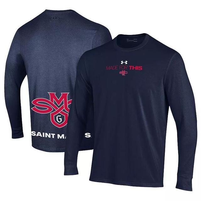 Unisex Under Armour Navy Saint Marys Gaels 2024 On-Court Bench Unity Performance Long Sleeve T-Shirt, Adult Unisex Nc2 Blue Product Image