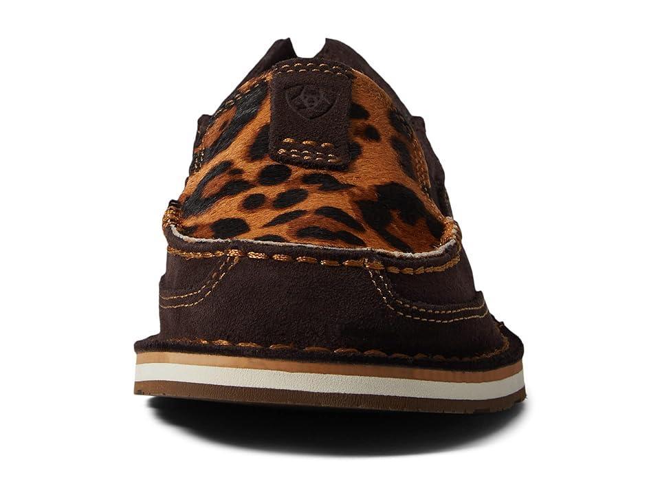 Ariat Cruiser (Chocolate Suede/Leopard Hair On) Women's Slip on Shoes Product Image