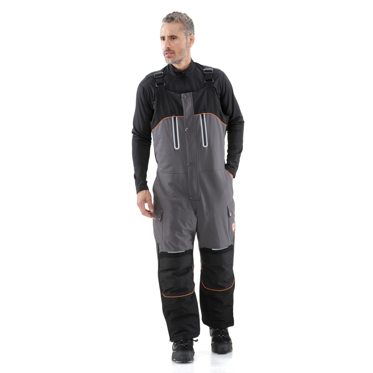 RefrigiWear Mens PolarForce Warm Insulated Bib Overalls with Performance Flex Product Image