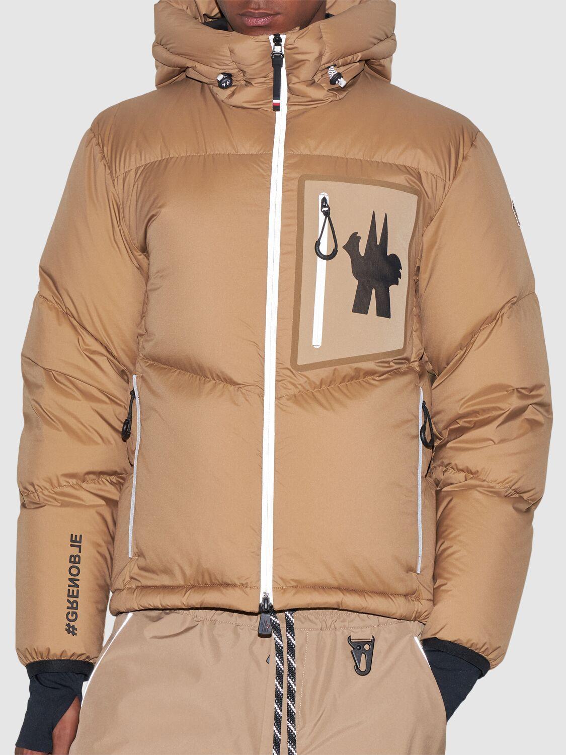 MONCLER Mandres Nylon Down Jacket In Argilla Product Image