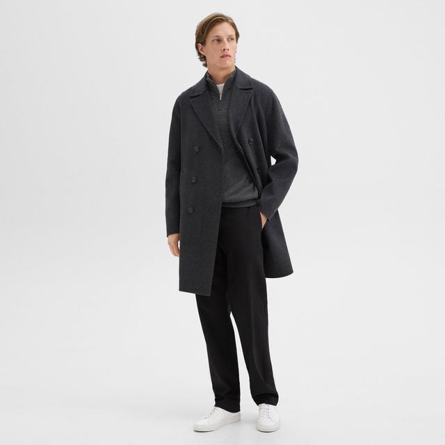 Double-Face Wool-Cashmere Double-Breasted Coat | Theory Product Image