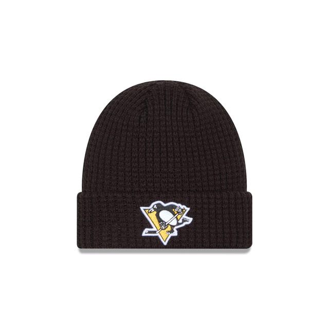 Pittsburgh Penguins Waffle Knit Beanie Male Product Image