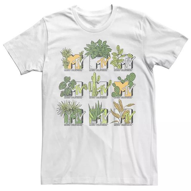 Mens MTV Succulent Grid Logo Tee White Product Image