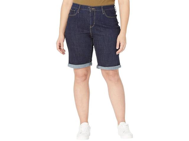 Levis Plus Size Classic Shaping Rolled Cuff Bermuda Shorts Product Image