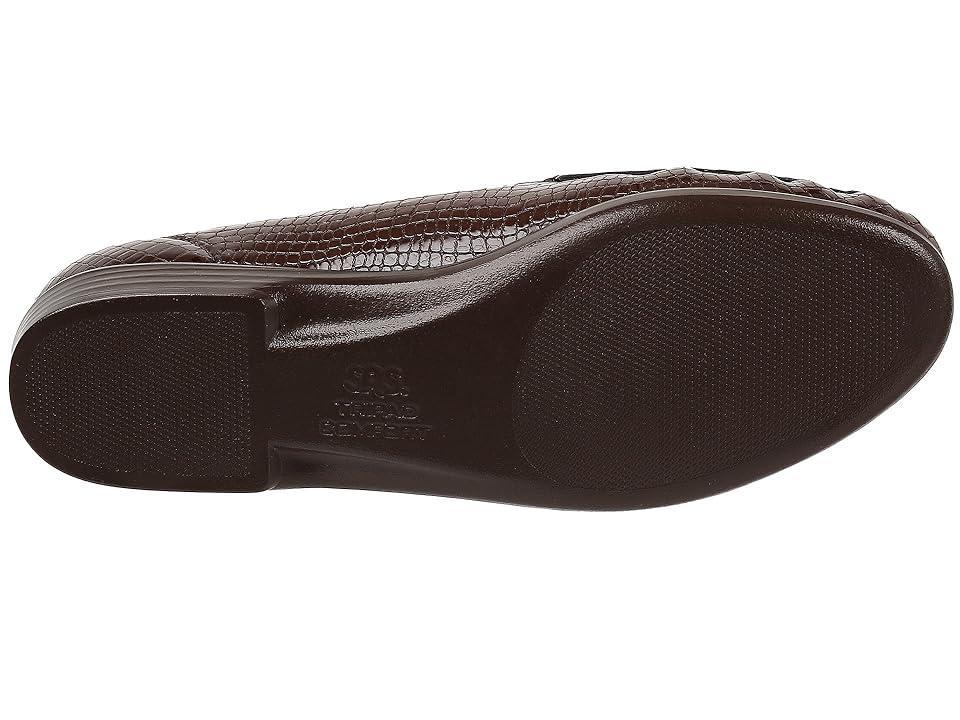 SAS Simplify Crocodile Embossed Leather Moccasin Loafers Product Image