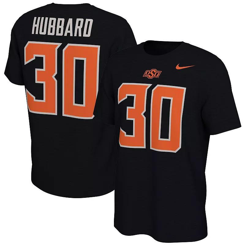 Mens Chuba Hubbard Black Oklahoma State Cowboys Alumni Name Number T-shirt Product Image