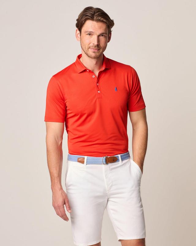 johnnie-O Fairway Solid Mesh Performance Polo Product Image