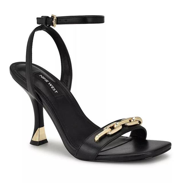 Nine West Neela Square Toe Tapered Womens Heel Dress Sandals Product Image