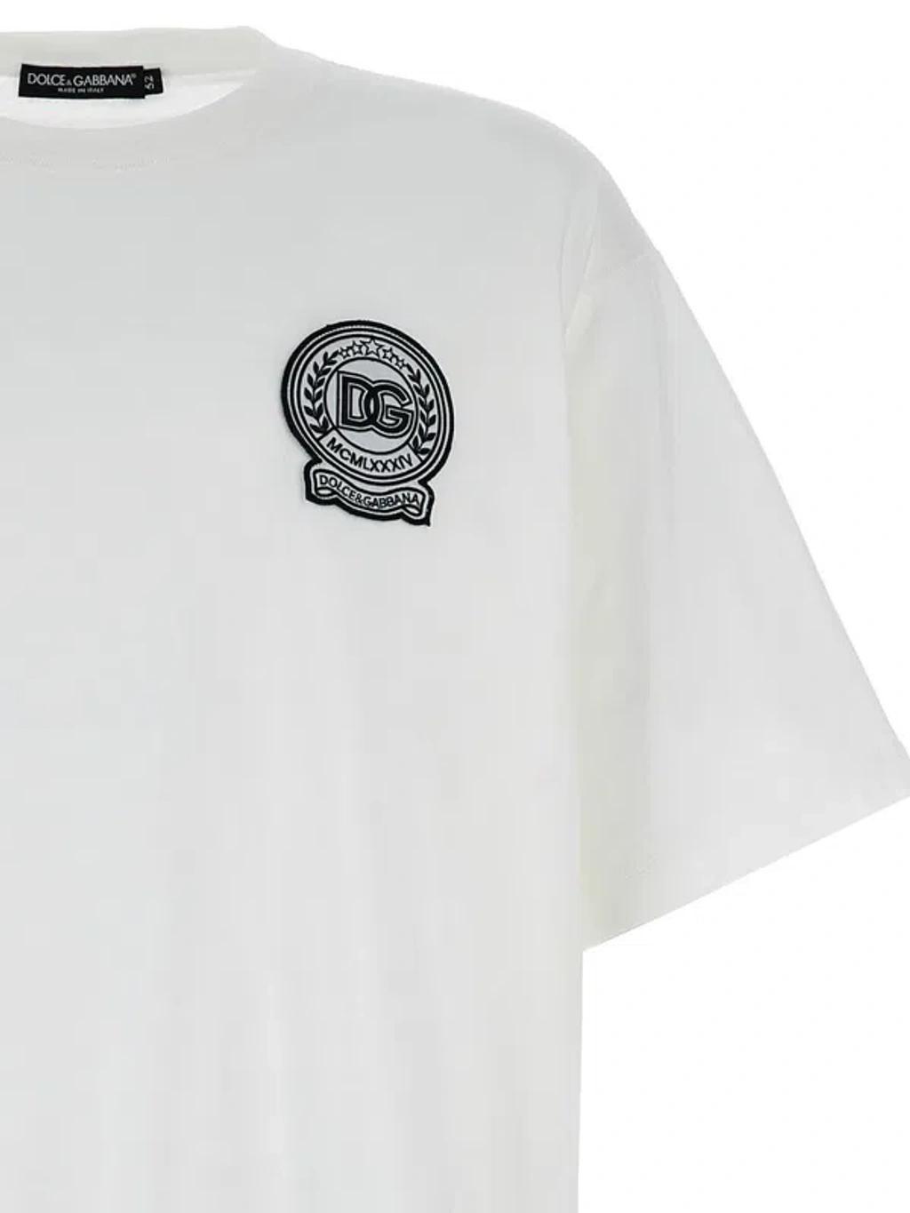 Logo Patch T-shirt In White Product Image