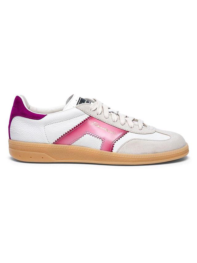 Womens Leather Low-Top Sneakers Product Image