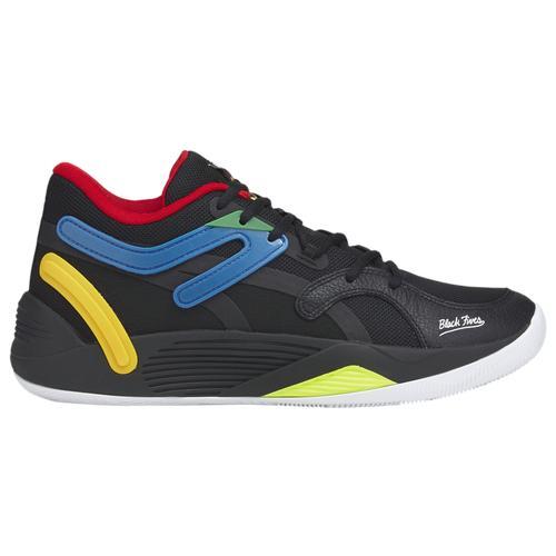 PUMA Mens PUMA TRC Blaze Court - Mens Basketball Shoes Black/Multi Product Image