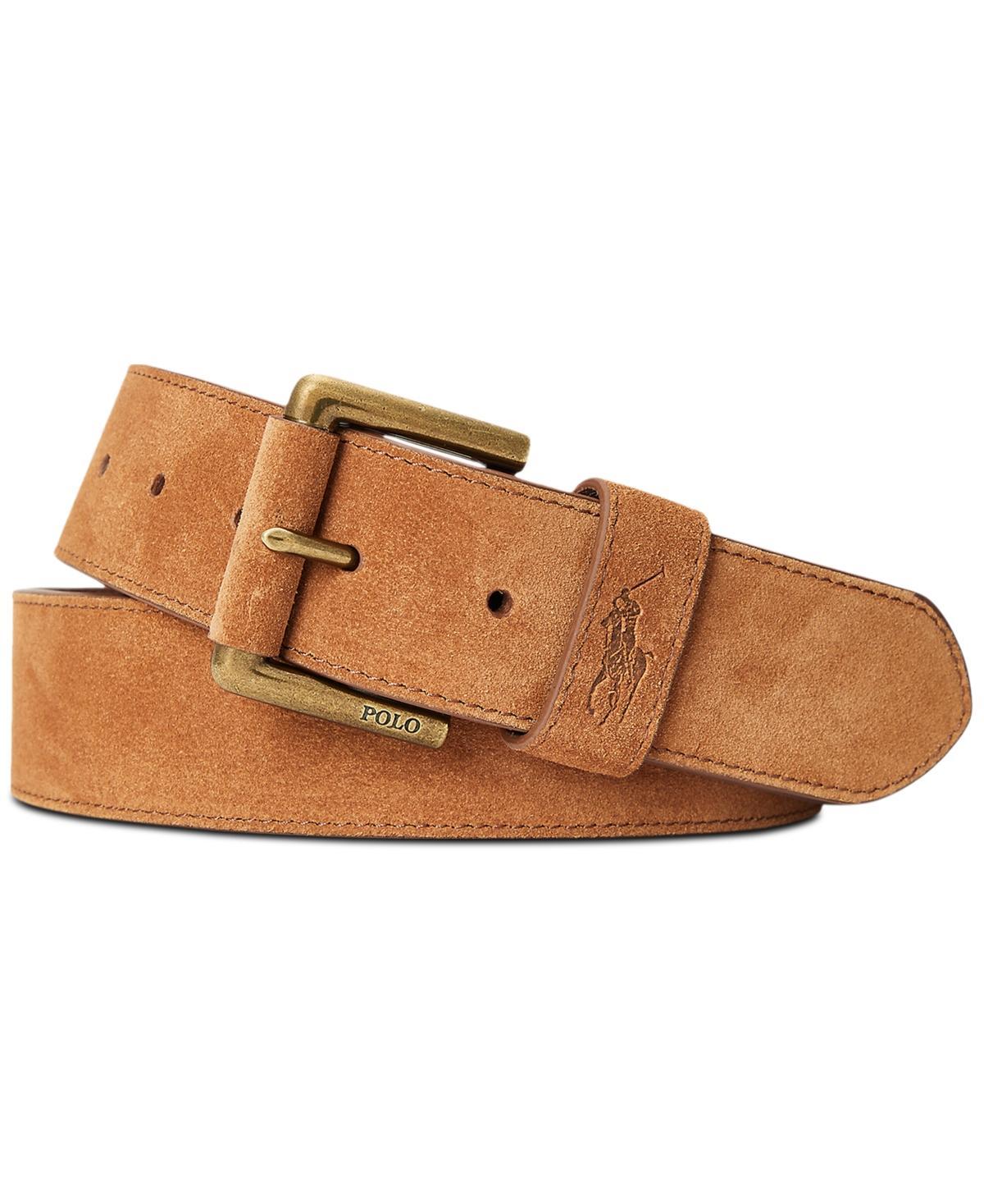 Polo Ralph Lauren Mens Suede Roller Buckle Belt Product Image