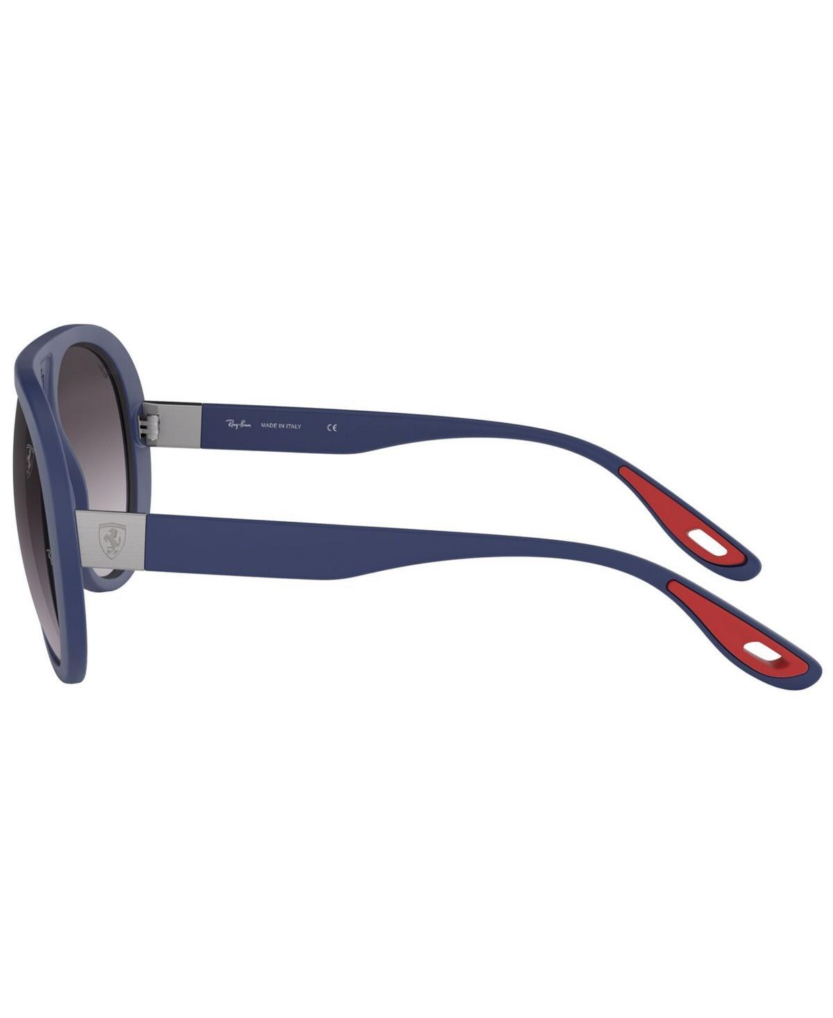 RAY BAN Rb4310m Scuderia Ferrari Collection Sunglasses Blue Frame Grey Lenses 58-16 Product Image