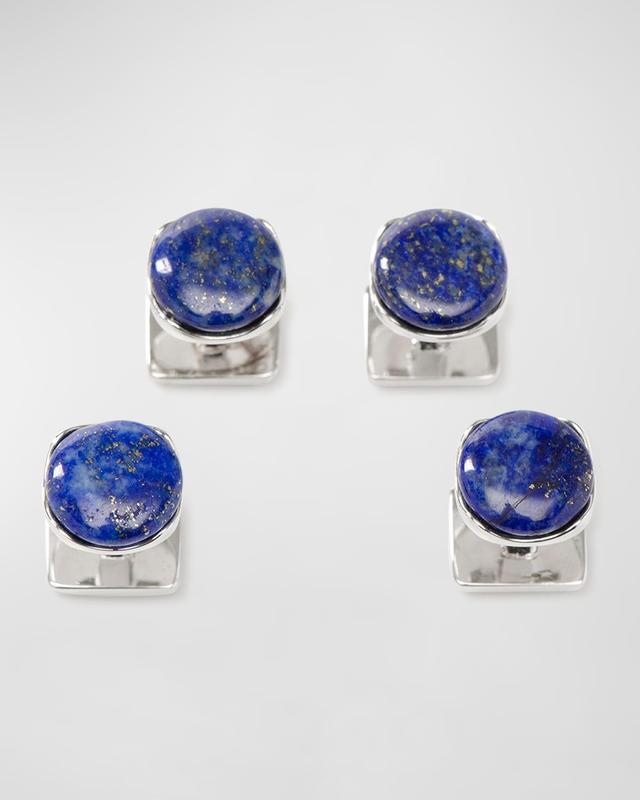 Cufflinks, Inc. Sterling Silver & Lapis Lazuli Shirt Studs Product Image