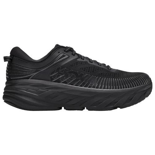 HOKA Mens Bondi 7 - Running Shoes Black/Black Product Image