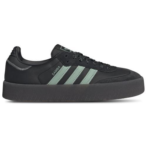 adidas Womens Originals Sambae - Soccer Shoes Black/Hazy Green/Carbon Product Image