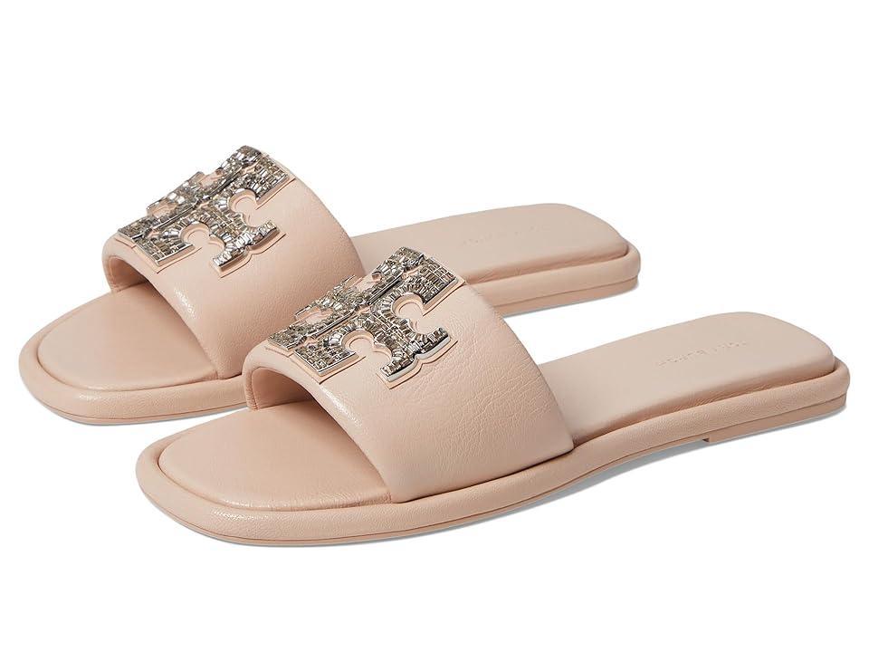 Tory Burch Double T Deco Sport Slide (Shell Rose ) Women's Sandals Product Image