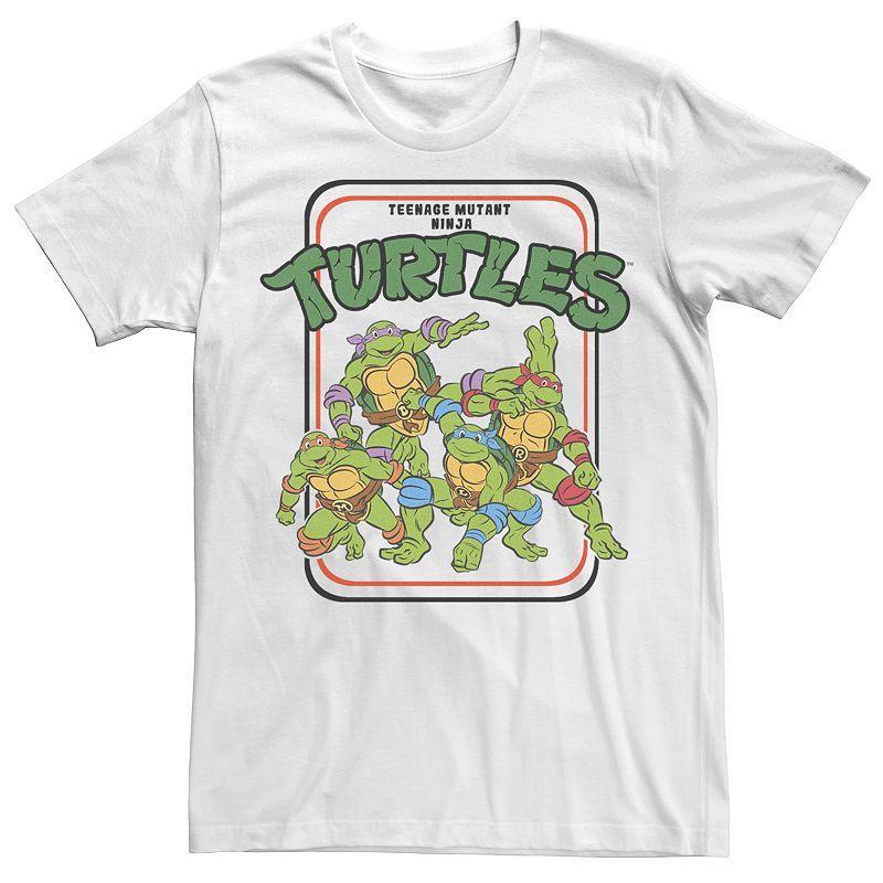 Mens Teenage Mutant Ninja Turtles Vintage Cartoon Group Shot Tee Product Image