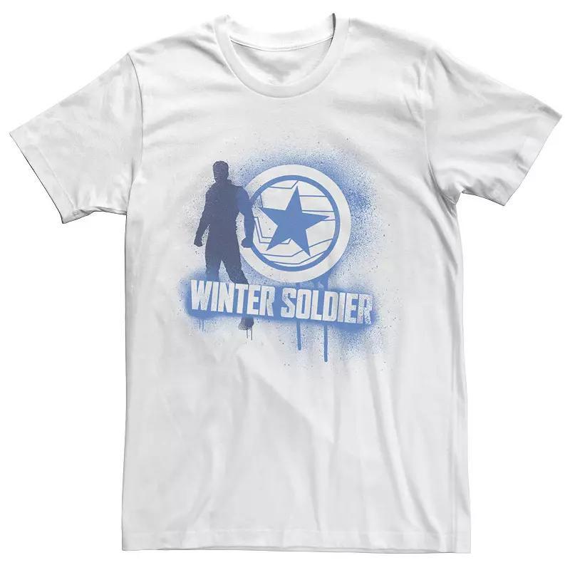 Big & Tall Marvel The Falcon And The Winter Soldier Spray Paint Tee, Mens Product Image