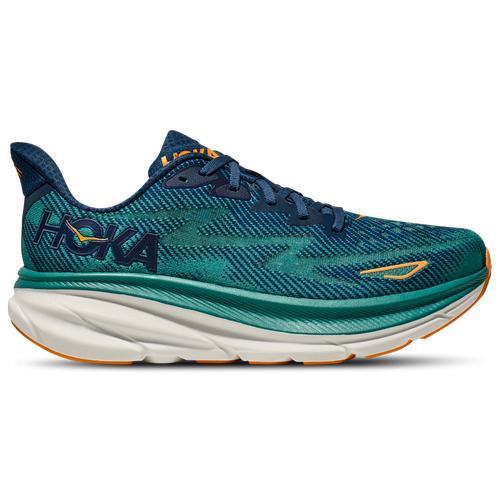 Hoka Mens HOKA Clifton 9 - Shoes Midnight/White/Oceanic Product Image