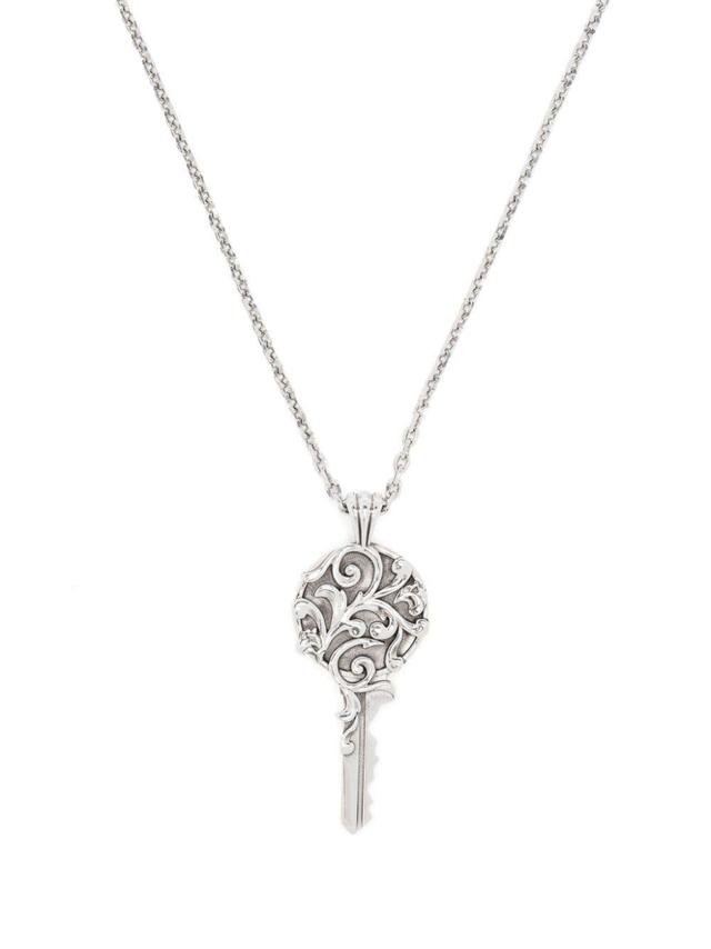 Arabesque Key-pendant Necklace In Silver Product Image