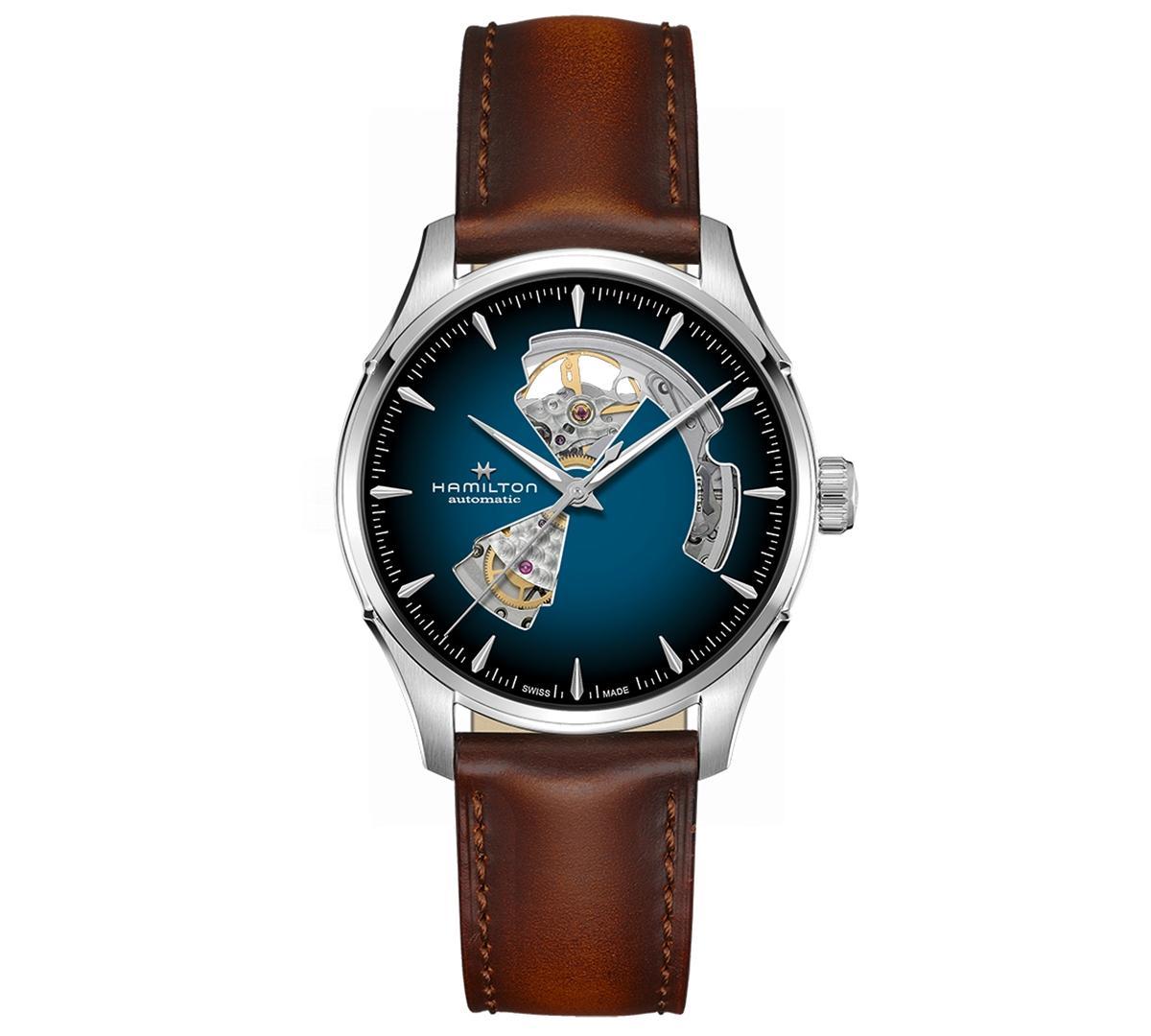 Hamilton Jazzmaster Open Heart Leather Strap Watch, 40mm Product Image