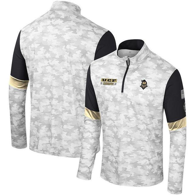 Mens Colosseum Camo UCF Knights OHT Military Appreciation Tomahawk Quarter-Zip Windshirt Product Image