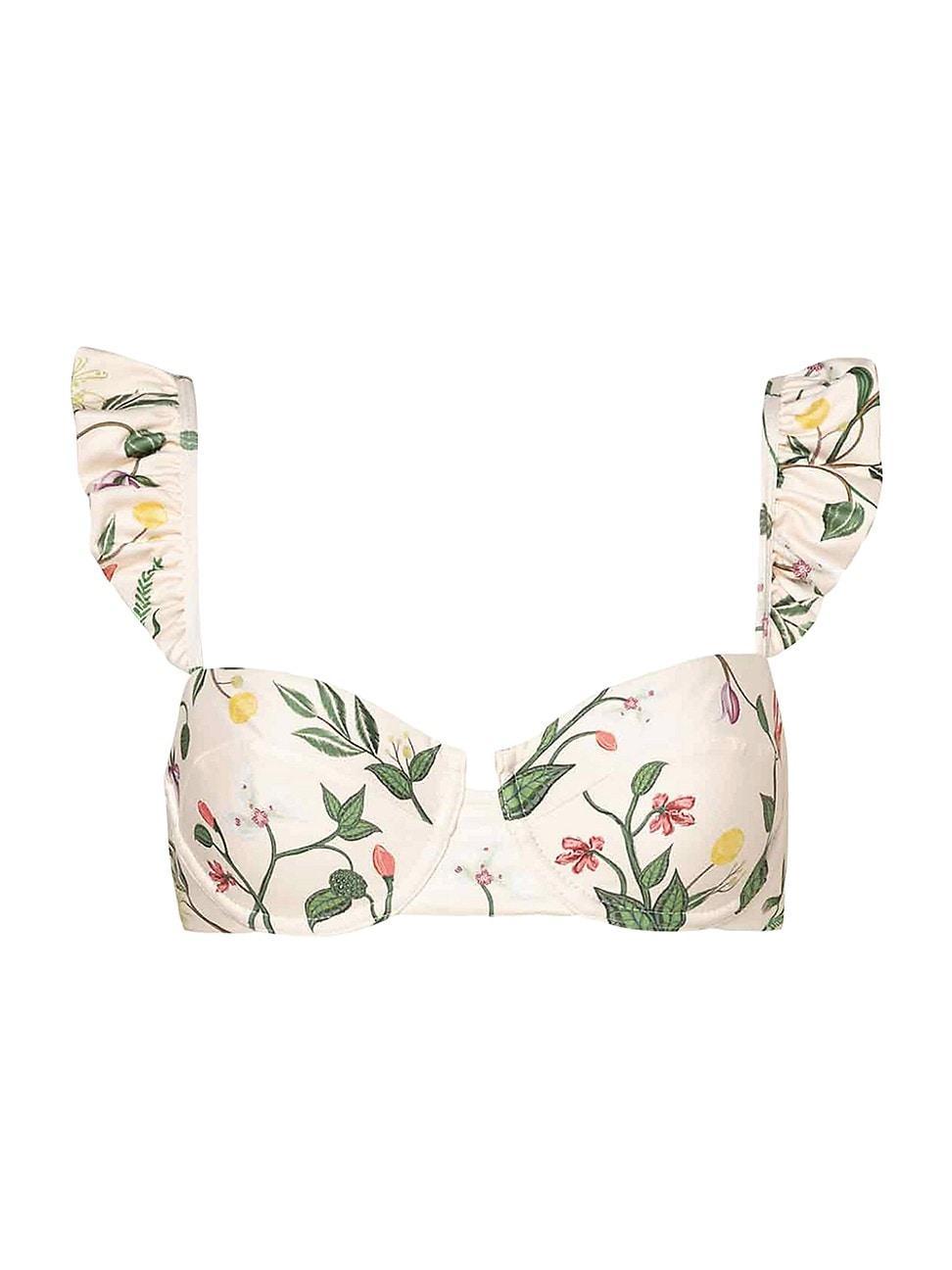 Womens Alma Kiwi Cultivo Floral Bikini Top Product Image