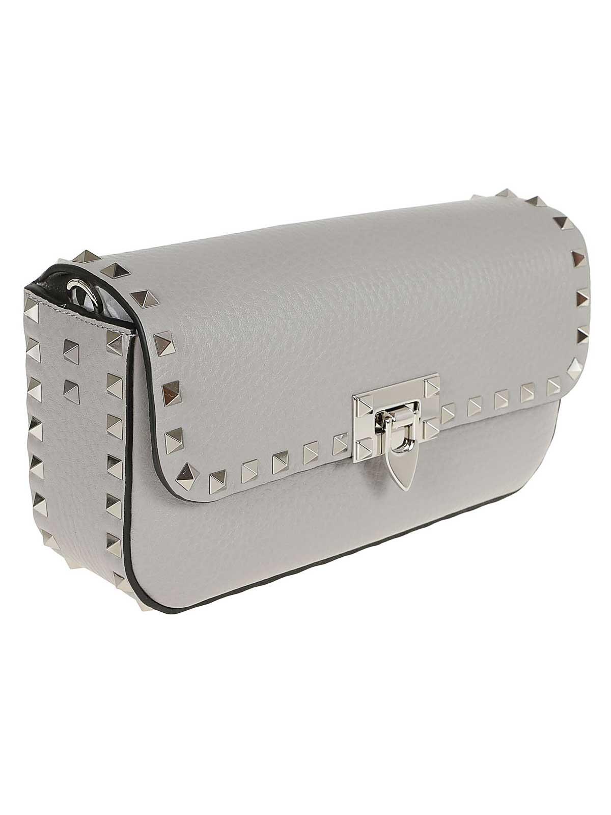 VALENTINO GARAVANI Shoulder Bag Rockstud In Grey Product Image