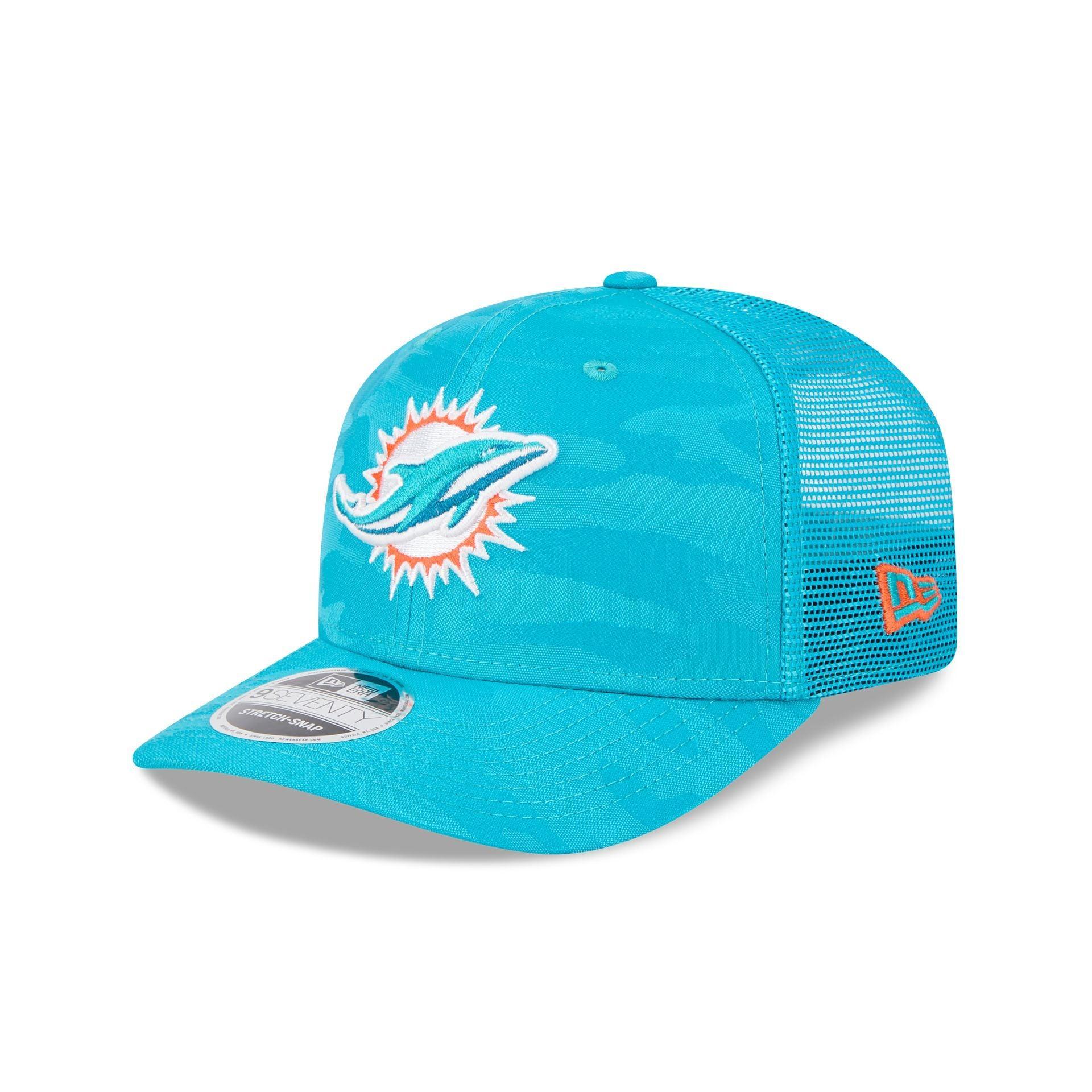 Miami Dolphins Camo 9SEVENTY Trucker Stretch-Snap Hat Male Product Image