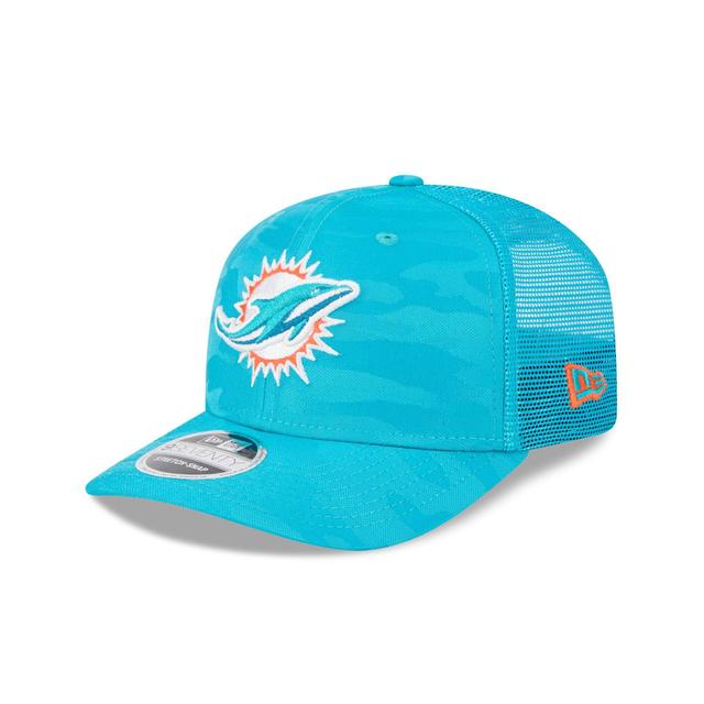 Miami Dolphins Camo 9SEVENTY Trucker Stretch-Snap Hat Male Product Image