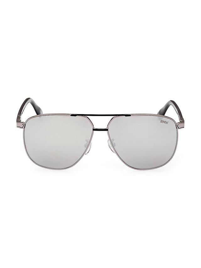 Mens BMW 61MM Aviator Sunglasses Product Image