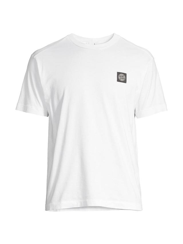 Stone Island Logo Patch Cotton T-Shirt Product Image