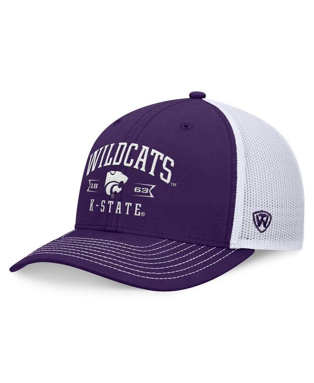 Top of the World Mens Purple Kansas State Wildcats Carson Trucker Adjustable Hat Product Image