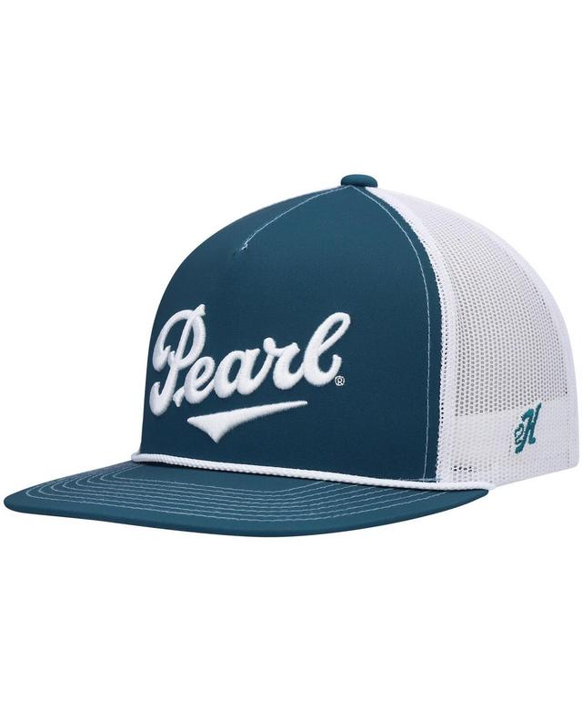 Mens HOOey Teal/White Pearl Trucker Snapback Hat Product Image