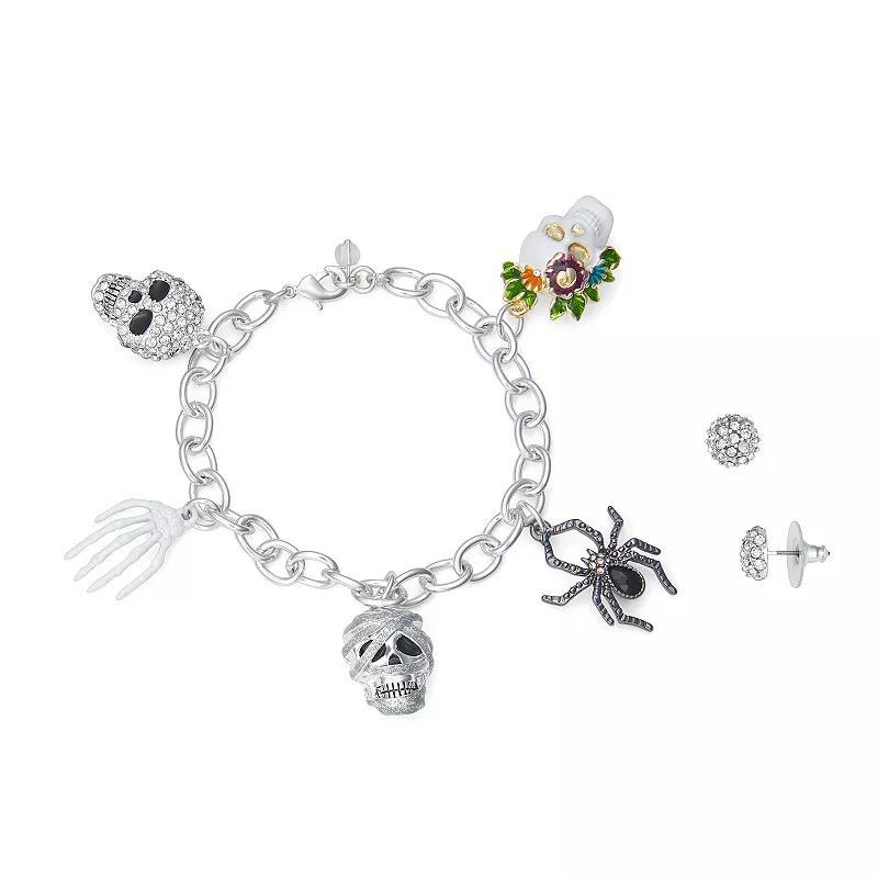 Napier Tri-Tone Halloween Bracelet & Earrings Set, Womens, Multi Product Image