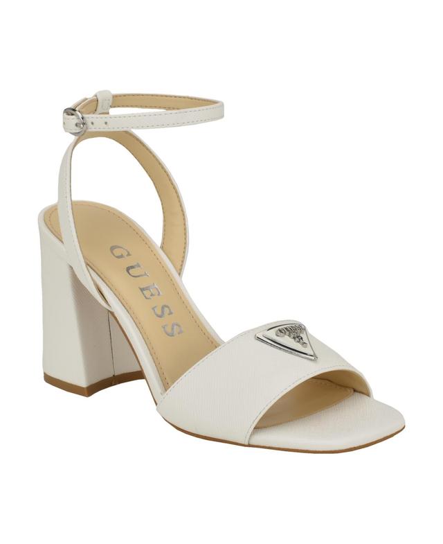 Guess Womens Gelyae Block Heel Slip-On Ankle Strap Sandals Product Image