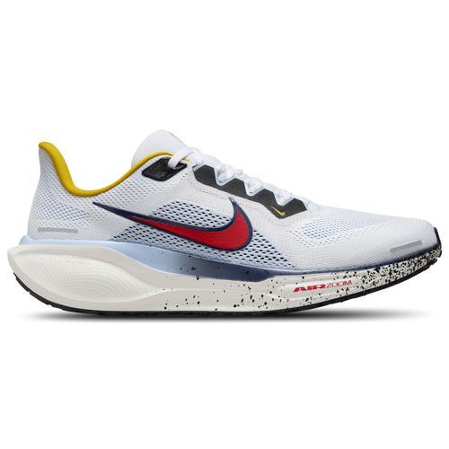 Nike Mens Nike Air Zoom Pegasus 41 T&F - Mens Running Shoes White/Speed Red/Psychc Blue Product Image