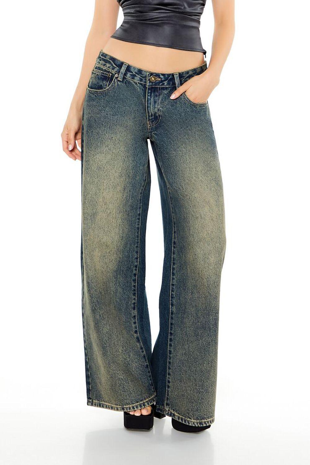 Stone Wash Low-Rise Jeans | Forever 21 Product Image