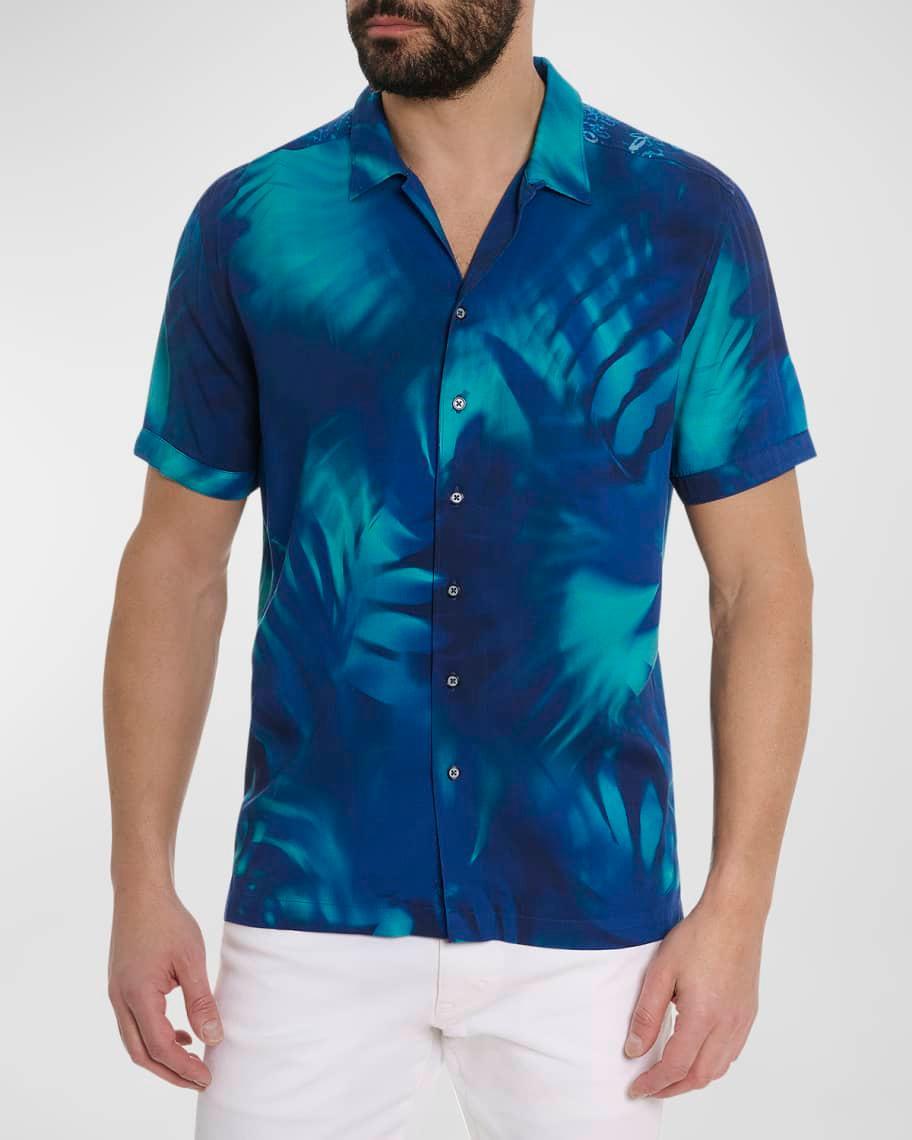 Mens Jabari Woven Short-Sleeve Shirt Product Image